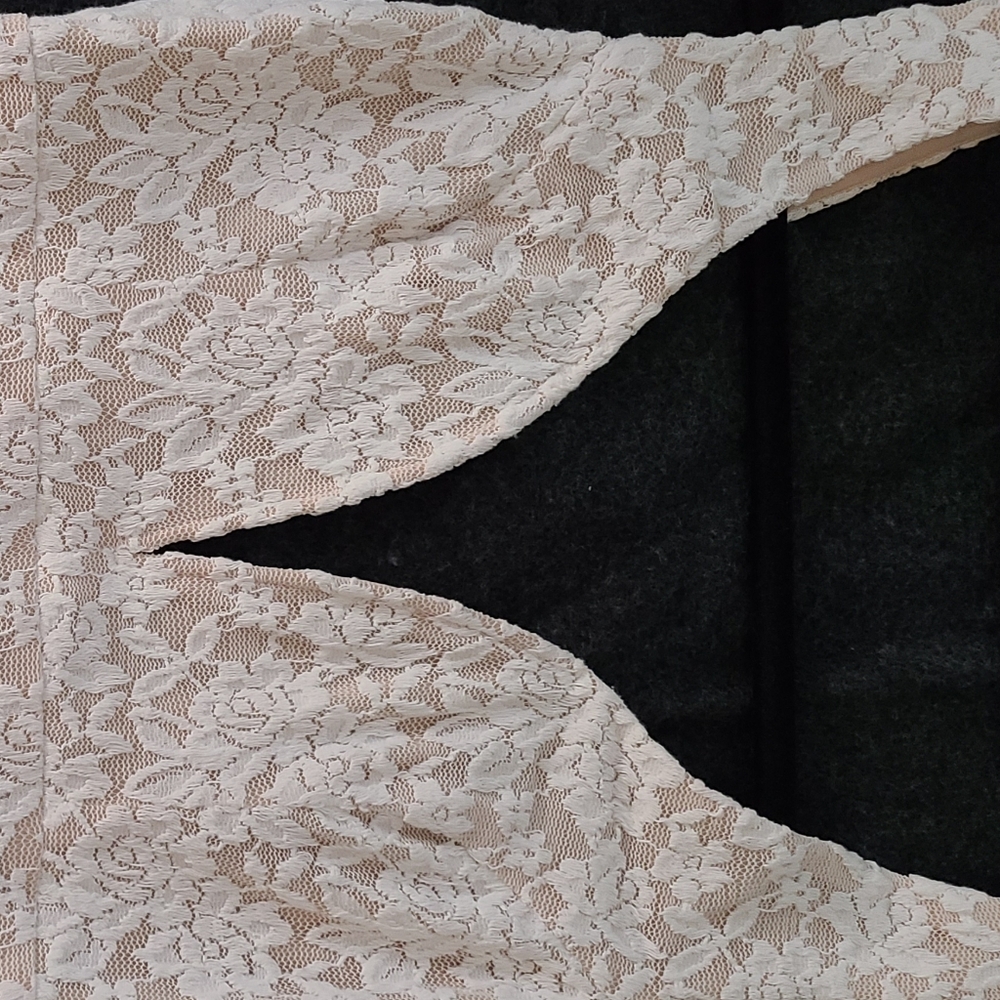 White lace dress